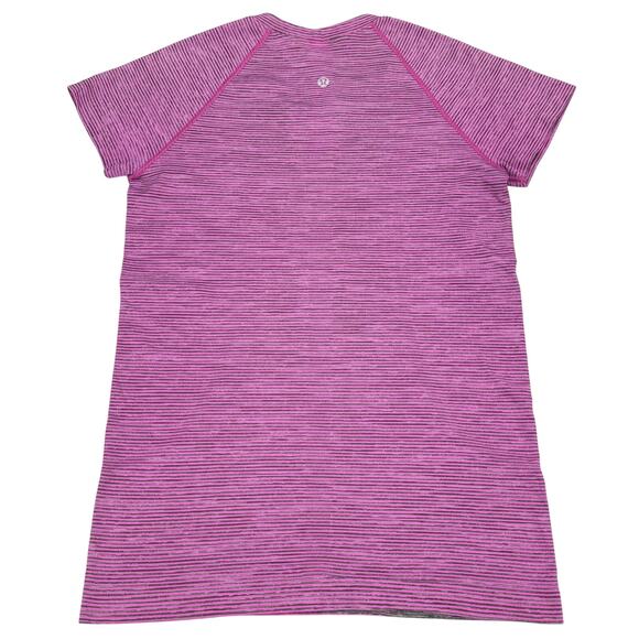 LULULEMON Swiftly Tech Short Sleeve Shirt 2.0 Sz 8 Wee Are From Space Sonic Pink - Picture 4 of 6